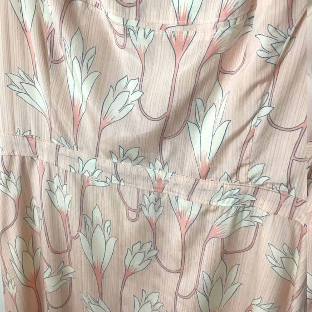 TORY BURCH Jena Pink Silk Floral Dress - Picture 5 of 9